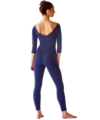 Skin Silk 3/4 Sleeve Scoop Neck Bodysuit - SteelCore 