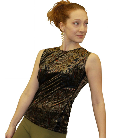 Jewel Neck Shell Top -- slip into Fall in royal tones! - SteelCore 