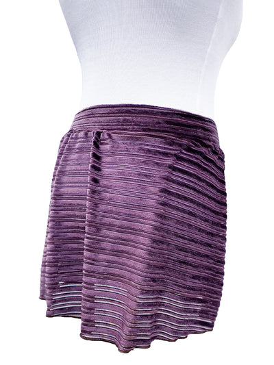 Ribbed Velvet Skirt